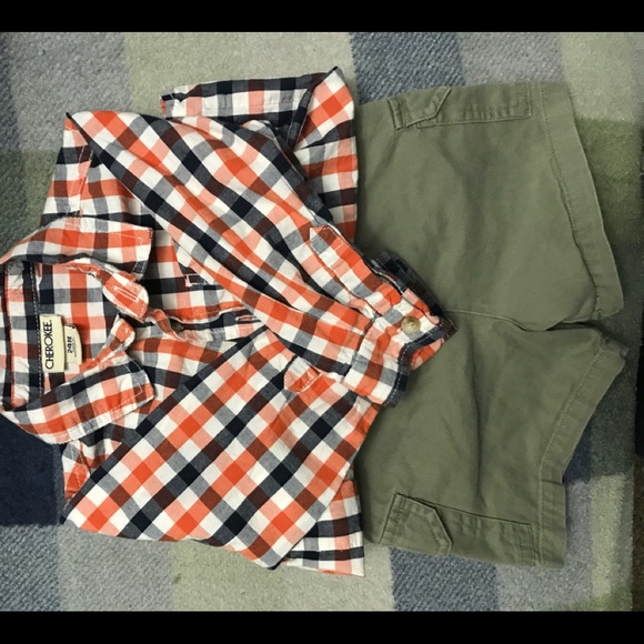 24mo Boys Cherokee Shirt/Short Bundle - Picture 4 of 8